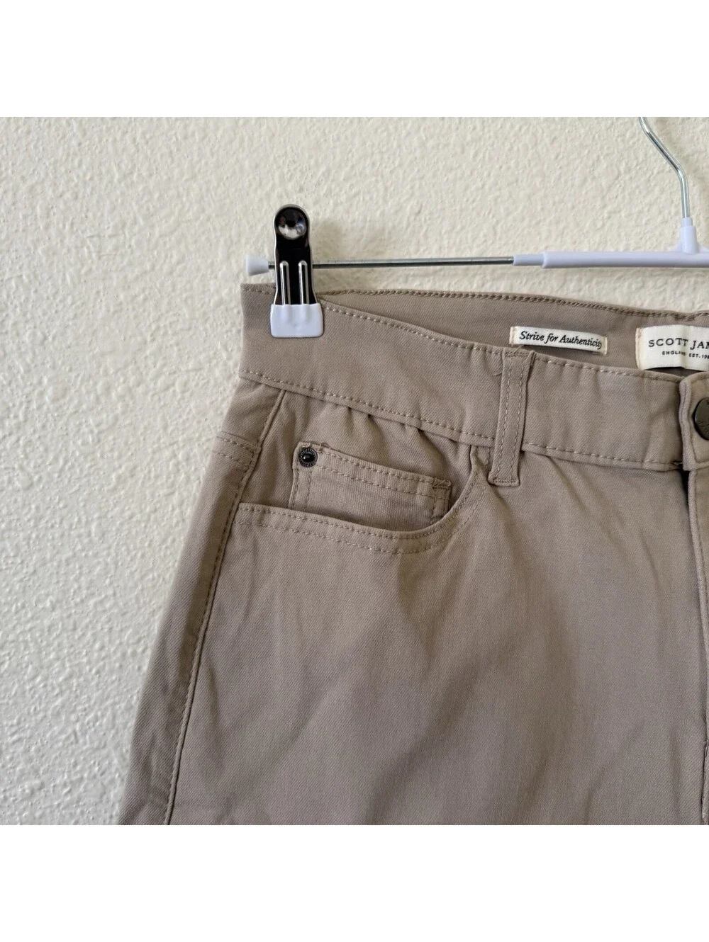 NEW Scott James Cargo Shorts Superior Stretch Size 32 Light Khaki NWT Utility
